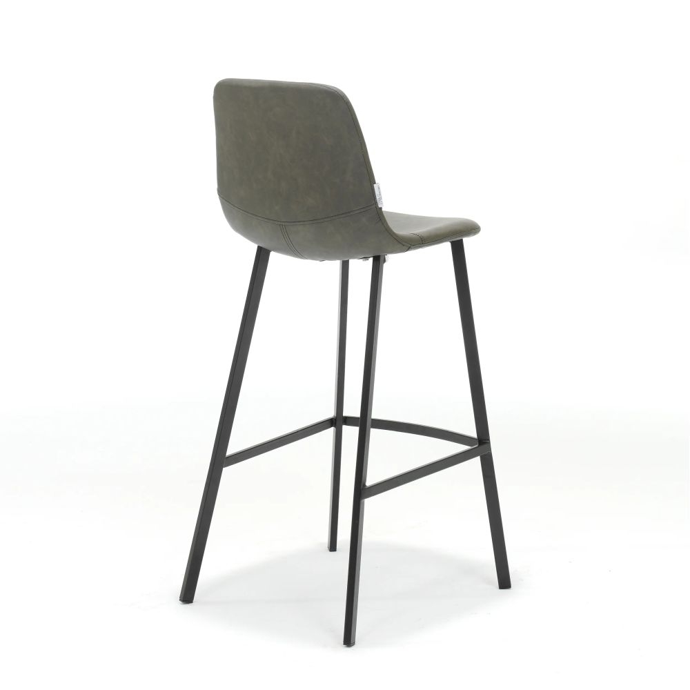 Product photograph of 2 X Ryan Vintage Taupe Pu Counter Stool from Choice Furniture Superstore.